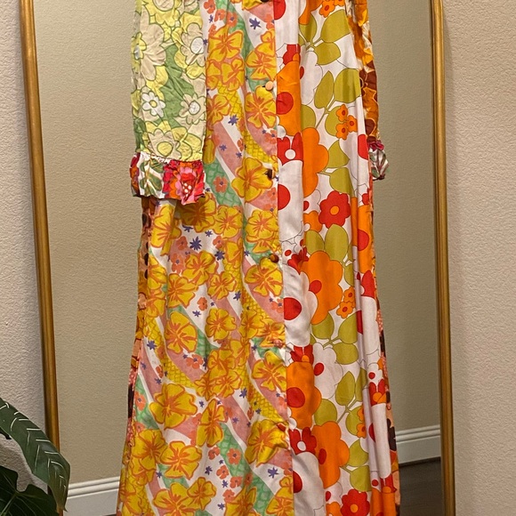 CeliaB Titanite Duster Kaftan in a multicolor floral mixed print Size S - Picture 4 of 12